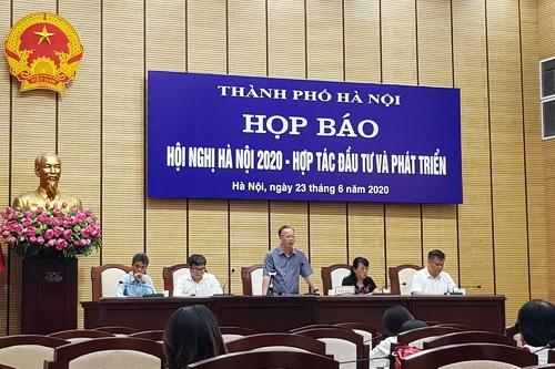 UBND thành phố Hà Nội tổ chức họp báo thông tin về Hội nghị “Hà Nội 2020 - Hợp tác Đầu tư và Phát triển”
